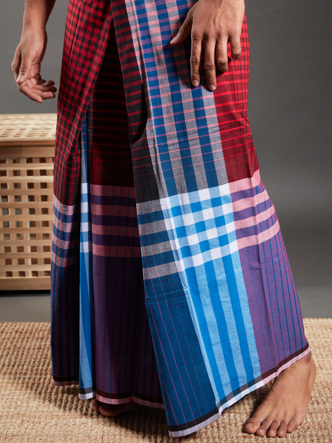 Areeba Multicolor Cotton Lungi - AMT-011